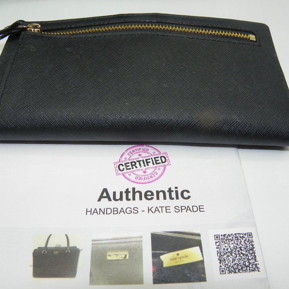 NWOT KATE SPADE BLK SATCHEL W/MATCHING WALLET COA - Picture 5 of 9